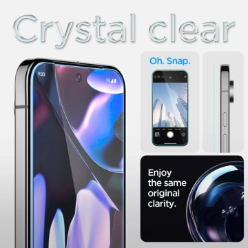 Spigen Glas.Tr „EZ FIT“ gehärtetes Glas 2er-Pack für Google Pixel 9 Pro XL, klar