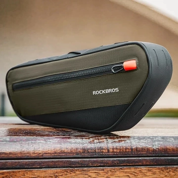 Rockbros 30120079001 Fahrradtasche für 1,7 l Rahmen – Grün und Schwarz