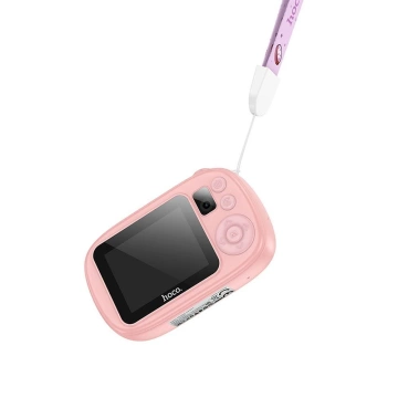 Digitalkamera für Kinder HOCO DV205 Selfie 1MP 2" HD Rosa