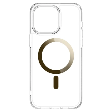 Spigen Ultra Hybrid Mag MagSafe Hülle für Apple iPhone 15 Pro Max Gold Spigen Glas.TR Glas