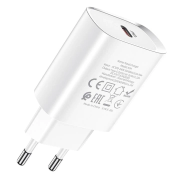 HOCO Typ C PD 20W N14 Wandladegerät weiß