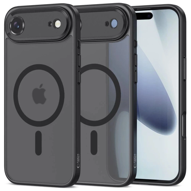 Etui Tech-Protect MagCam MagSafe do iPhone 17 Air, czarny mat