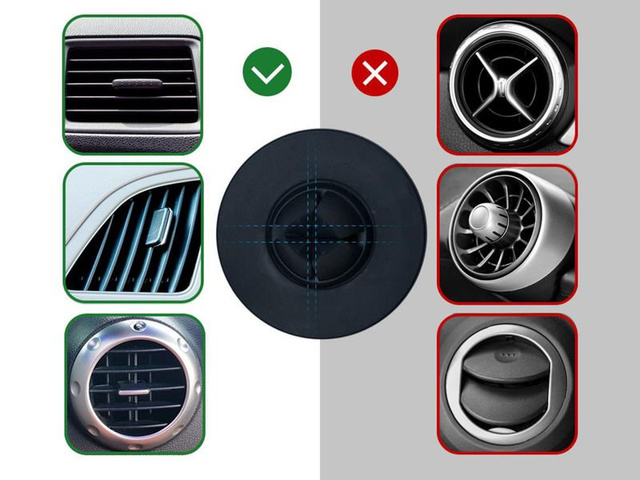 Uchwyt samochodowy Spigen Kuel H12 magnetyczny na kratkę black