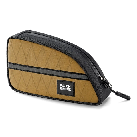 Rockbros 0,8L Dreieckige Fahrradrahmentasche – Braun