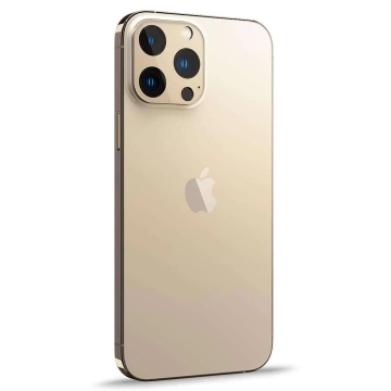2x Kamera Glas Objektivdeckel Spigen Optik.TR Kameraschutz für iPhone 13 Pro / 13 Pro Max Gold