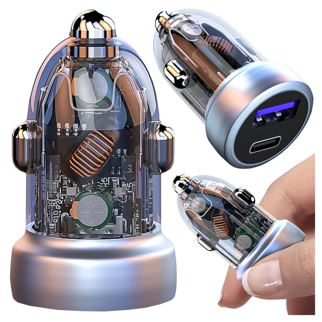 HUB-Splitter Alogy-Adapter für Computer-Laptop mit USB-C auf 3x USB-A 2.0 1x USB-A 3.0 Grau