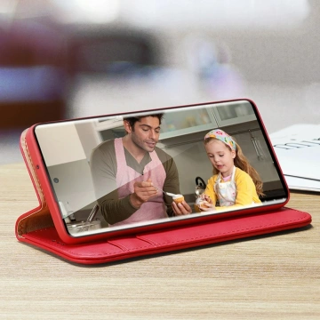 Dux Ducis Hivo Schutzhülle für Samsung Galaxy S23 Plus Flip Cover Wallet Stand RFID Blocker rot