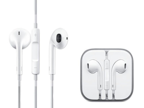 Oryginalne słuchawki Apple EarPods MD827ZM/A z pilotem i mikrofonem