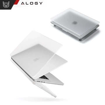 Schutzhülle für Apple MacBook Air 15 M2/M3/M4 (2023/2024/2025) – Alogy AirGuard™ Flexible Hülle, matt-transparent weiß