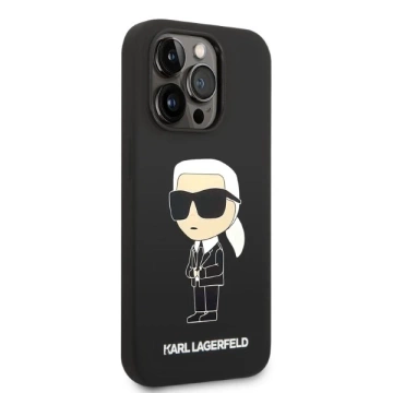Etui Karl Lagerfeld KLHCP14XSNIKBCK do iPhone 14 Pro Max 6,7" hardcase Silicone Ikonik czarny/black
