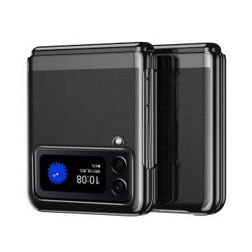 Plating Case hard case pokrowiec etui z metaliczną ramką Samsung Galaxy Z Flip 3 czarny