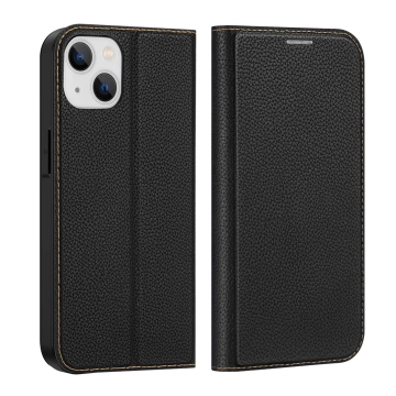 Dux Ducis Skin X2 Hülle für iPhone 14 Plus Hülle mit magnetischer Klappe schwarz