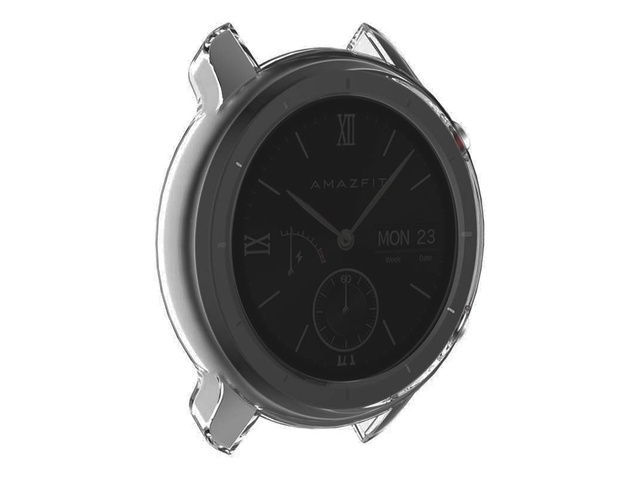 Silikonowe etui ochronne obudowa TPU Alogy do Amazfit GTR 47mm Przezroczyste
