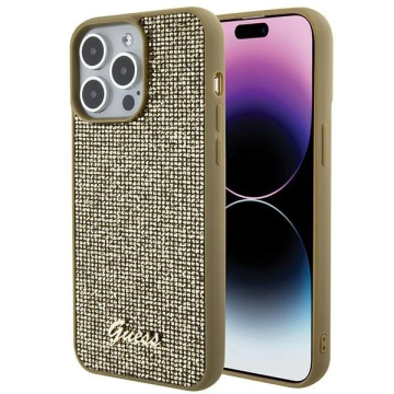 Etui Guess GUHCP15XPMSDGSD do iPhone 15 Pro Max 6.7" złoty/gold hardcase Disco Metal Script
