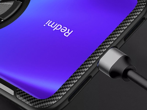 Etui Alogy Ring Holder Clear Armor für Xiaomi Redmi K30/ Poco X2 schwarz