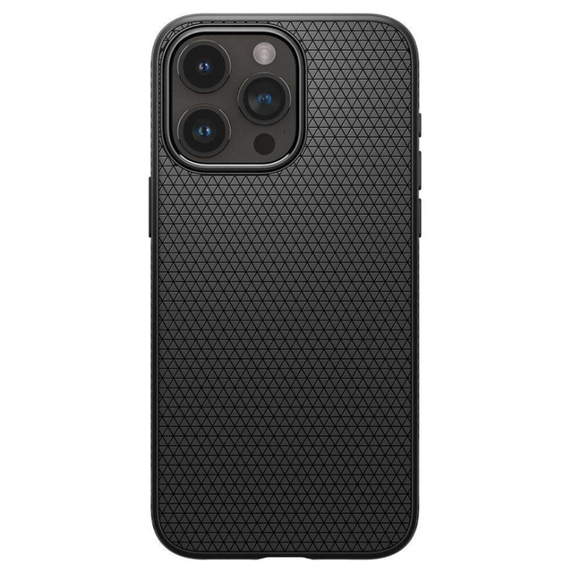 Etui do iPhone 15 Pro Max Spigen Liquid Air Case obudowa plecki ochronne Matte Black + Szkło