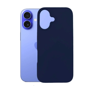 Etui Apple iPhone 16 Plus - 3mk Silikonhülle Dunkelmarine