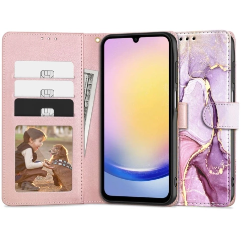 Etui portfel Wallet do Samsung Galaxy A25 5G Marble