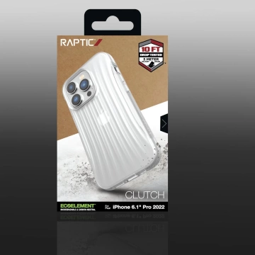 Raptic Clutch Case iPhone 14 Pro Rückseite klar