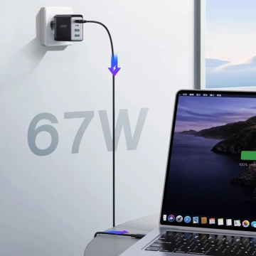 Joyroom TCG02 GaN 67W - Schnellladegerät 2x USB-C 2x USB-A Kabel 100W