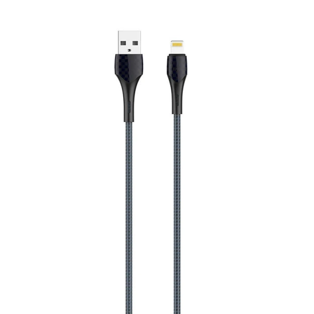 USB - Lightning LDNIO LS521 Kabel, 1m (grau-blau)