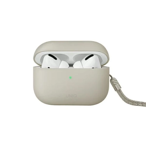 Etui ochronne na słuchawki UNIQ etui Lino AirPods Pro 2 gen Silicone beżowy/beige ivory