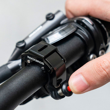 Fahrradklingel für das Fahrrad universal RockBros Big Ring Aluminium stark für den Lenker 100dB wasserdicht schwarz