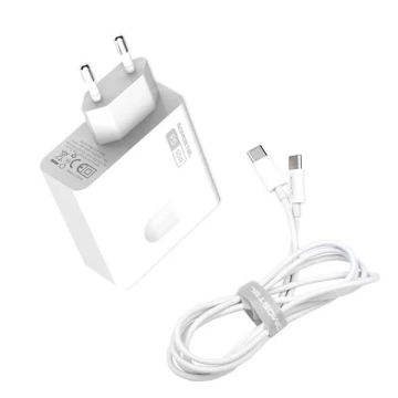 Wandladegerät 65 W Typ-C-auf-Typ-C-Kabel Somostel Power Deliver Q15 PD Weiß