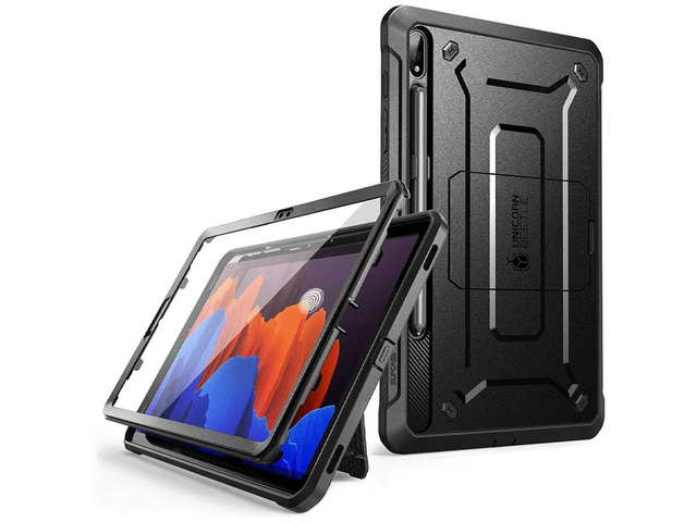 Etui Supcase Unicorn Beetle Pro für Samsung Galaxy Tab S7 Plus/ S8 Plus 12.4 T970/ T976B/ X800/ X806 Schwarz