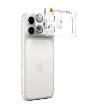 Osłona Aparatu do iPhone 17 Pro Max Spigen Optik Pro XL EZ Fit Silver