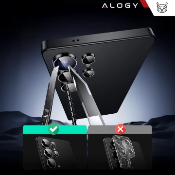 Alogy Lens Protector PRO Schutzhülle Glas für Samsung Galaxy S24 Ultra Kameraabdeckung Objektiv Kameralinsen