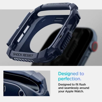 SPIGEN RUGGED ARMOR ETUI FÜR APPLE WATCH 10 (46MM) GRANATOWE MARINEBLAU