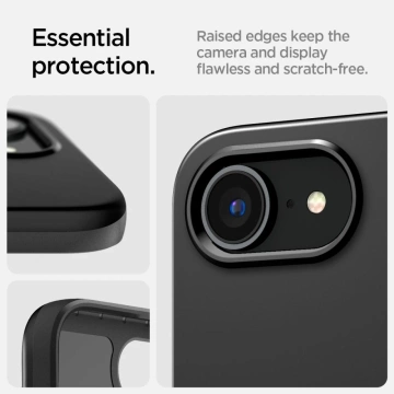 iPhone 16e Spigen Thin Fit Mag MagSafe Schwarze Hülle