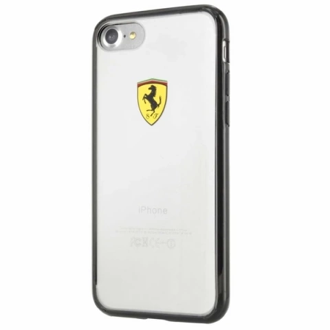 Etui na telefon Ferrari Hardcase iPhone 7/8/SE 2020 / SE 2022 black/transparent Racing Shield