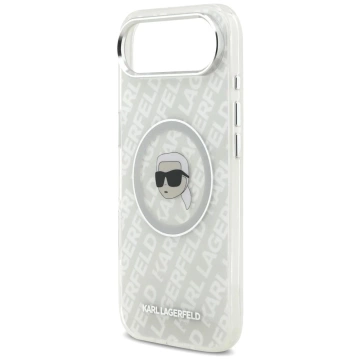 Etui Ochronne do iPhone Air Karl Lagerfeld IML Head Logo MagSafe Szary