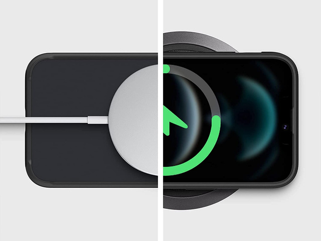 Etui obudowa case Spigen Ultra Hybrid do Apple iPhone 13 Matte Frost Black