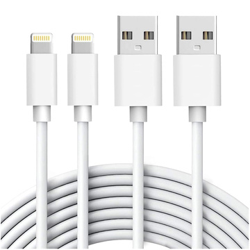 Kabel x2 Set 100 cm Alogy USB-auf-Lightning-Kabel Weiß