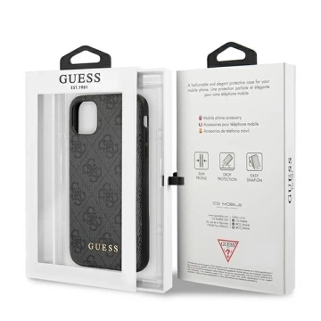 Etui Guess GUHCN61G4GFGR für iPhone 11 6,1" Hartschale 4G Metal Gold Logo
