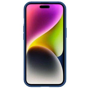 Nillkin CamShield Pro magnetische Hülle für iPhone 15 Plus mit Kameraschutz – Blau