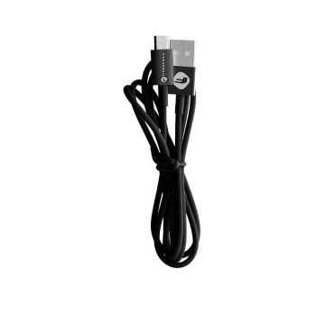 USB-A-auf-Micro-USB-Kabel Forcell 2,4 A 1 m TPE-Synchronisations-Ladeschlauch Schwarz