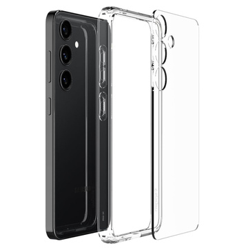 Hülle für Samsung Galaxy S24 Spigen Ultra Hybrid Case, transparente Rückseite, kristallklares Glas