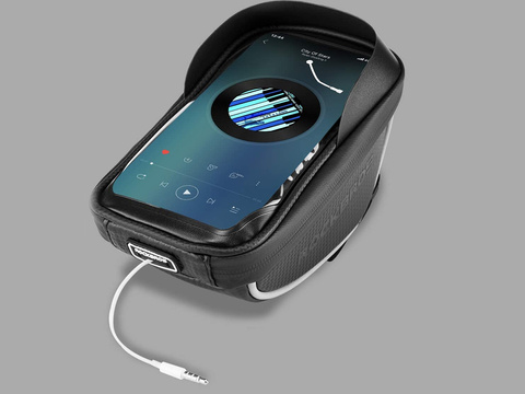 Etui torba rowerowa sakwa uchwyt do telefonu RockBros 010-4BK Czarne
