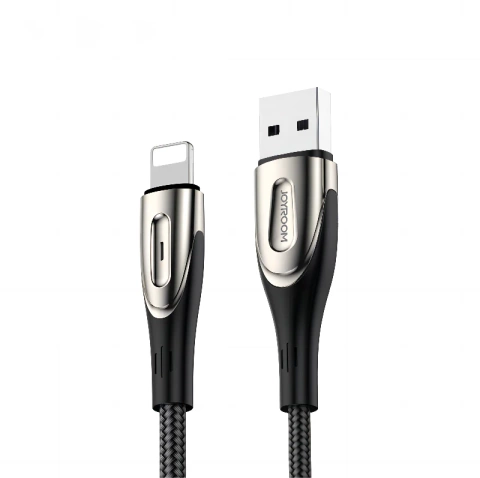 Joyroom Sharp Series Schnellladekabel USB-A - Lightning 3A 3m Schwarz (S-M411)