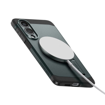 Samsung Galaxy S25 Edge Spigen Tough Armor Mag Case Grün-Schwarz