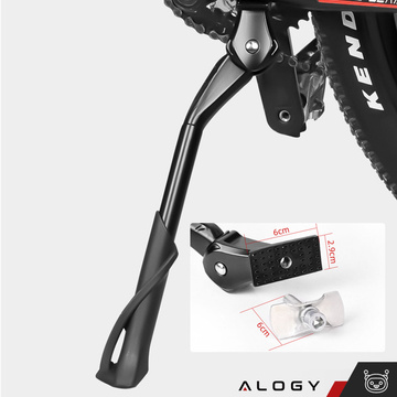 Fahrradständer verstellbare Beine Fahrradständer 24-29 cm zentrales Aluminium Alogy schwarz