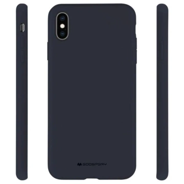 Mercury Silikon-Handyhülle für iPhone 12/12 Pro, Marineblau/Marineblau