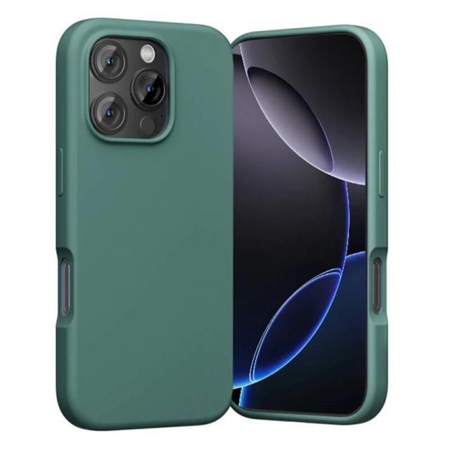 iPhone 16 Pro Vention MagSafe Silikon Schutzhülle Grün