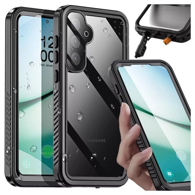 Etui Wodoodporne do Samsung Galaxy S25 Alogy HydroArmor™ IP68 Case z przezroczystym tyłem Pancerna obudowa 360