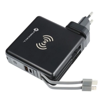POWERBANK Forcell 5in1 10000mAh PD QC Kabelloses Reiseladegerät