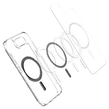Etui für iPhone 16e Spigen Ultra Hybrid Mag MagSafe Carbon Fiber